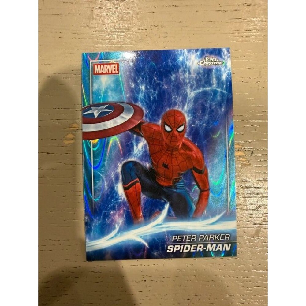 2025 Topps Chrome Marvel Studios Spider-Man #61 Raywave Refractor Peter Parker M
